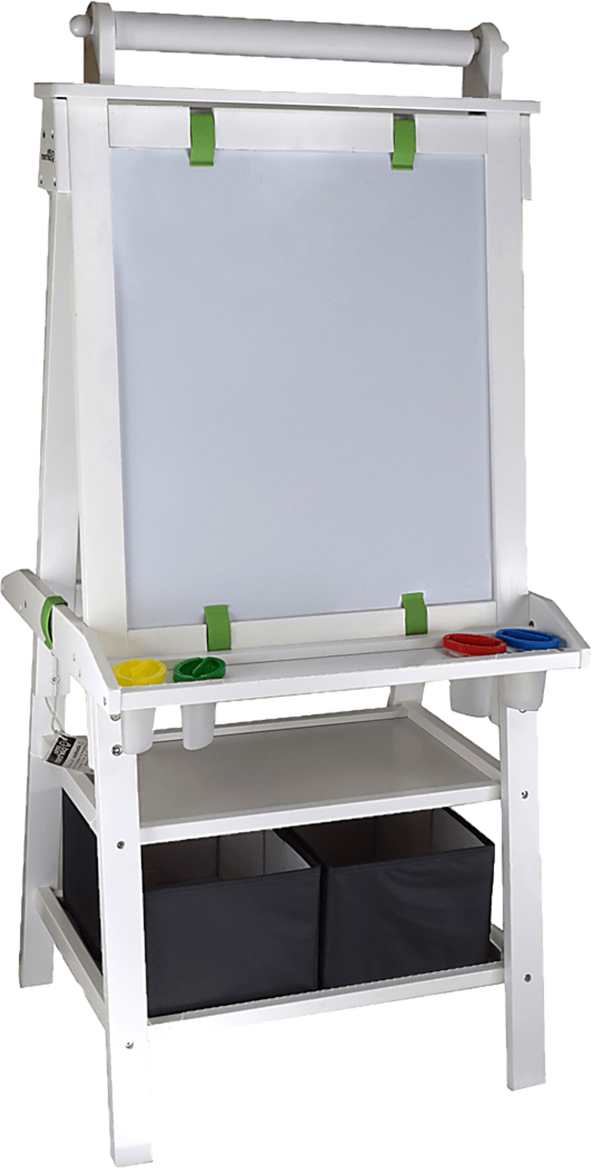 Little Partners White Deluxe Learn and Play Art Center Easel - Image 1