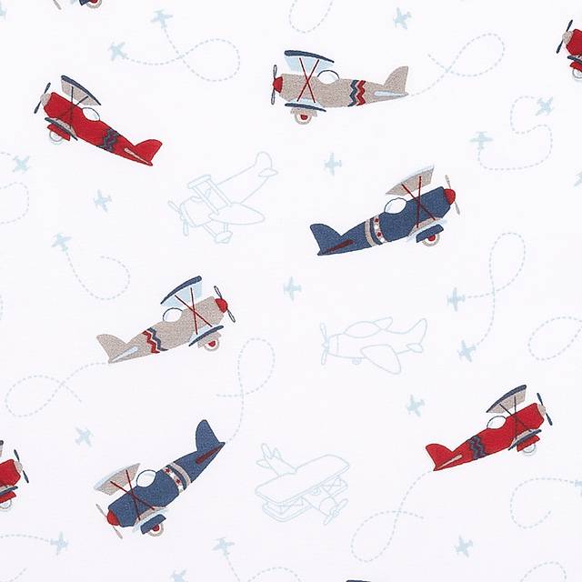 Little Pilot Blue 4 Pc Baby Bedding Set - Thumbnail - Image 10