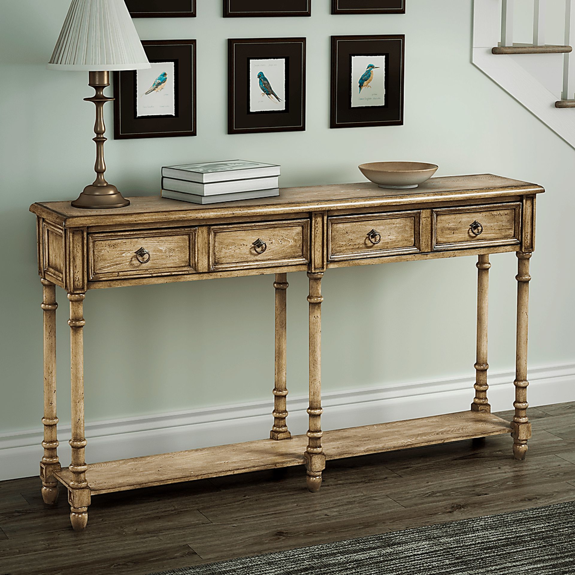 Littonwood Brown Sofa Table - Image 3