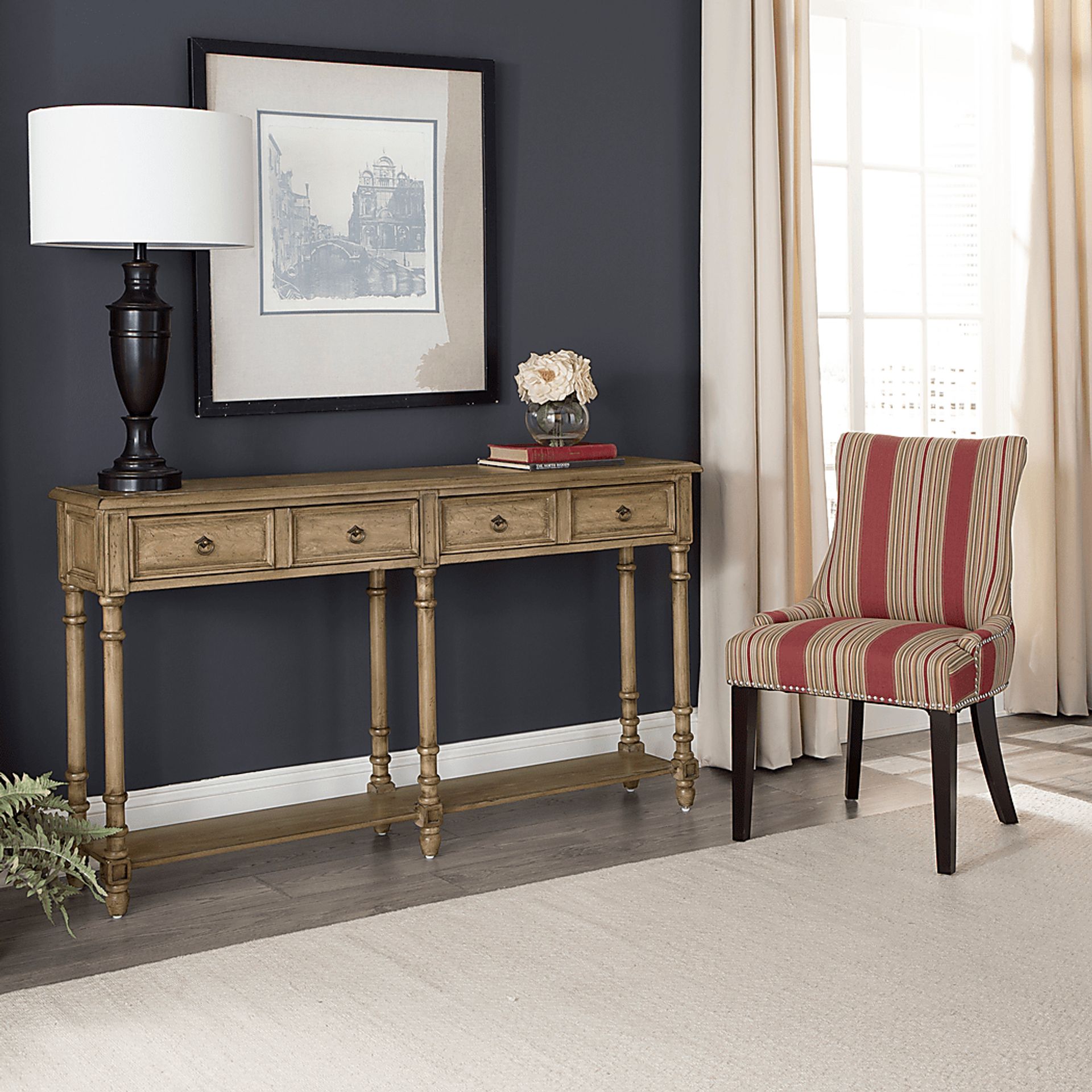 Littonwood Brown Sofa Table - Image 4