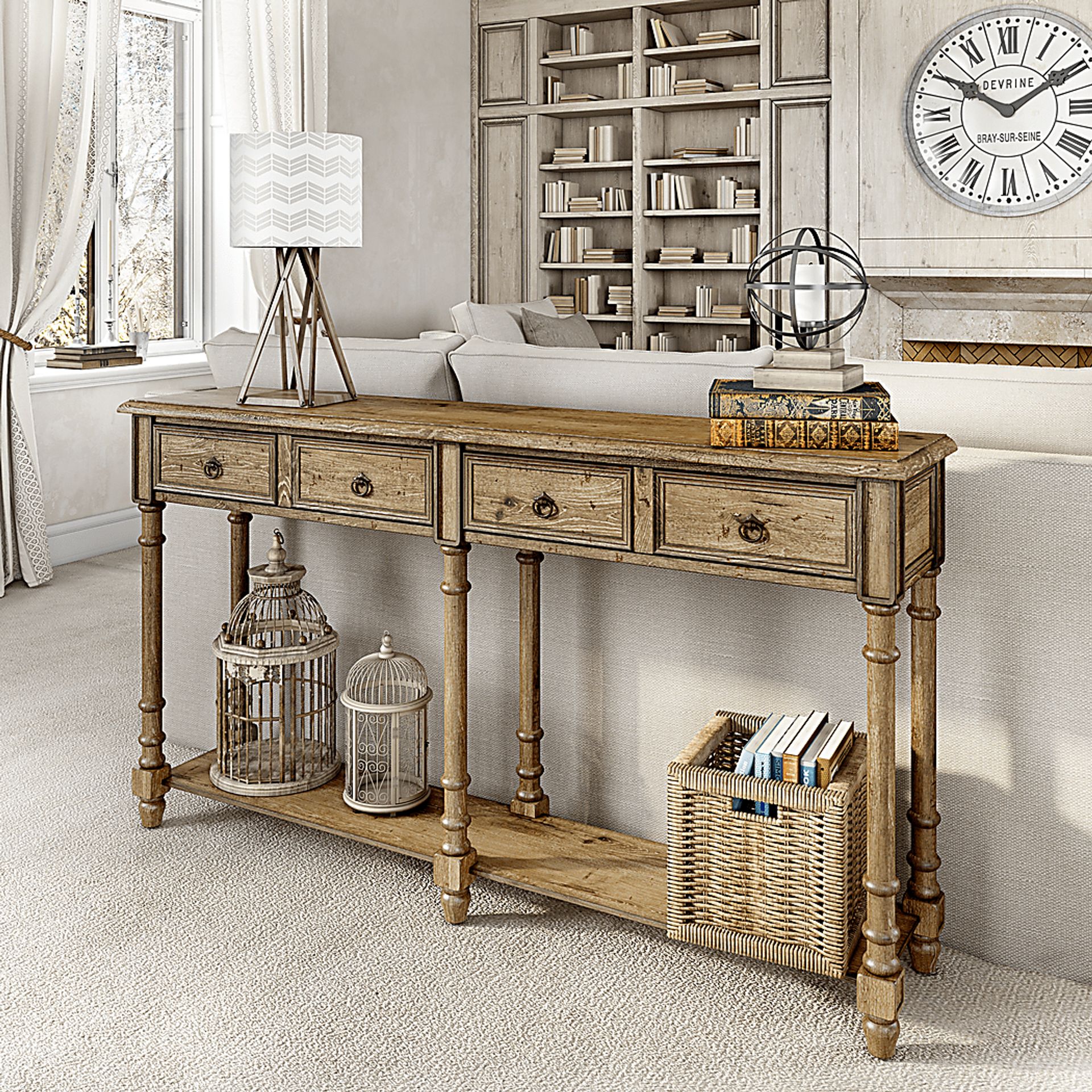 Littonwood Brown Sofa Table - Image 5