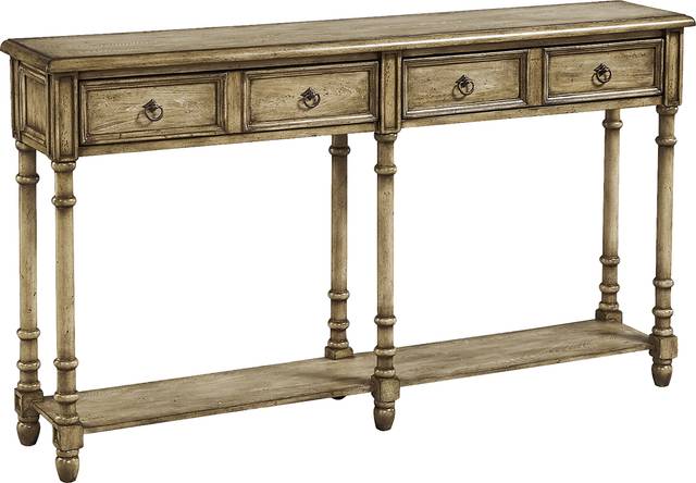 Littonwood Brown Sofa Table - Thumbnail - Image 1