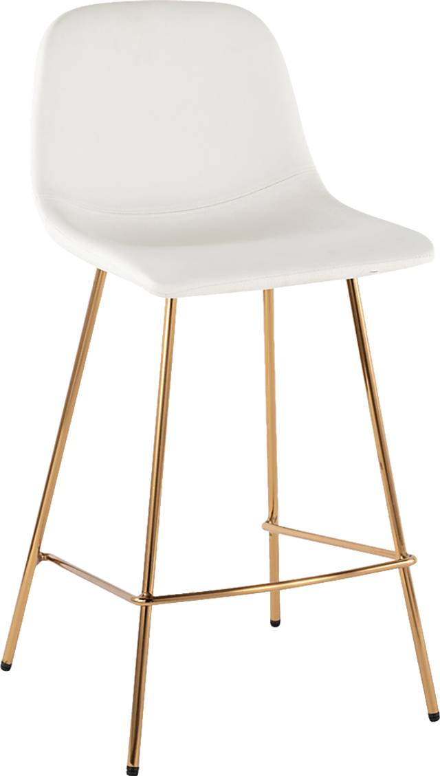 Livania I White Counter Height Stool, Set of 2 - Thumbnail - Image 7