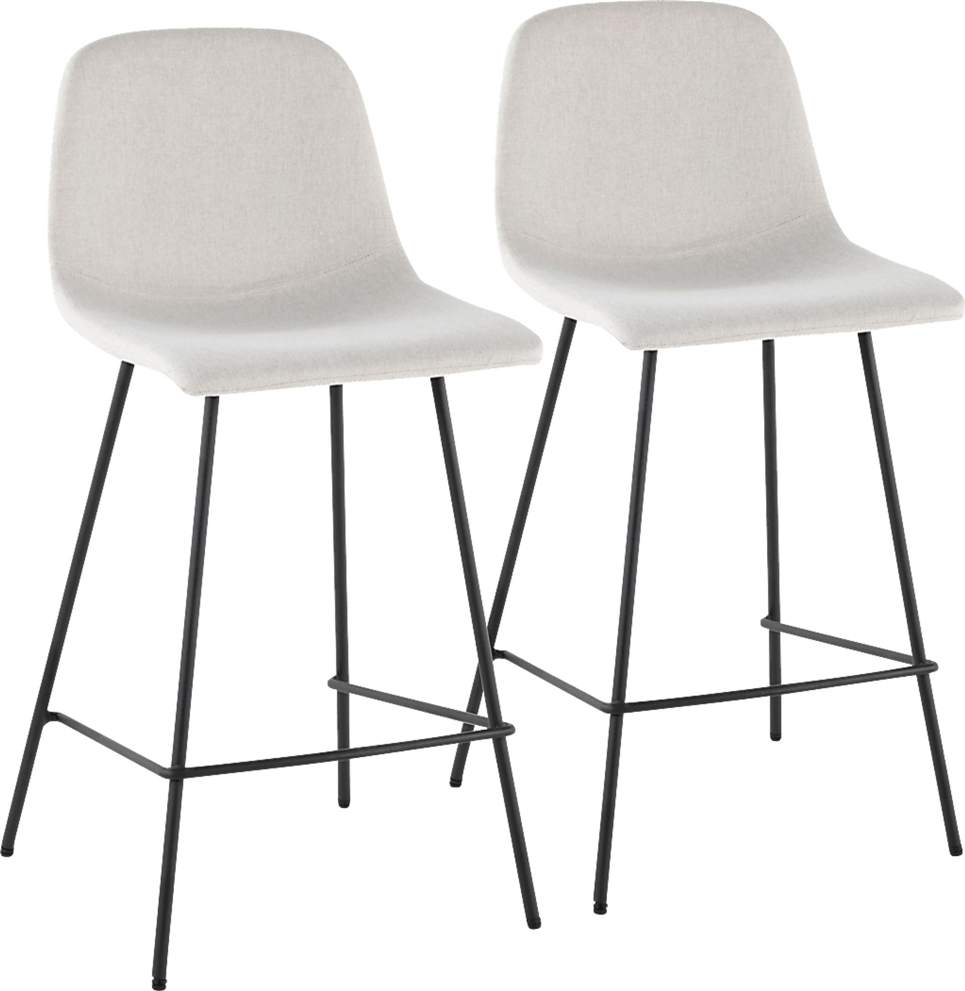 Livania II Beige Counter Height Stool, Set of 2 - Image 1
