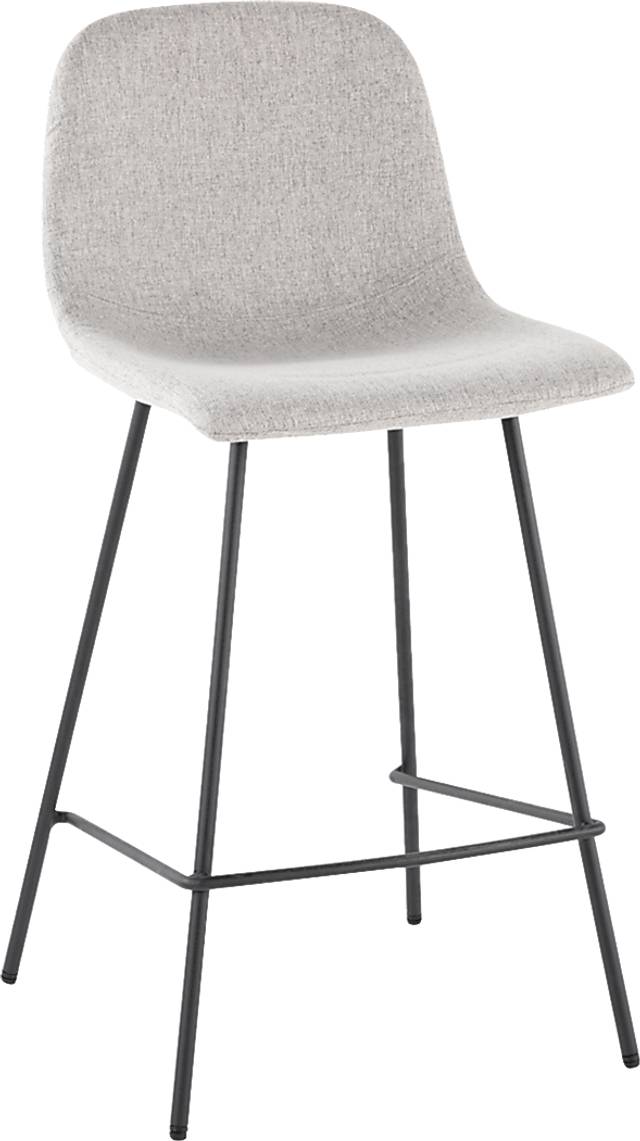 Livania II Light Gray Counter Height Stool, Set of 2 - Thumbnail - Image 4