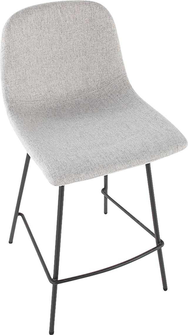 Livania II Light Gray Counter Height Stool, Set of 2 - Thumbnail - Image 6