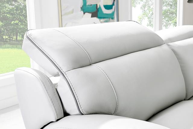 Livata Gray Leather 8 Pc Dual Power Reclining Sectional Living Room - Thumbnail - Image 9