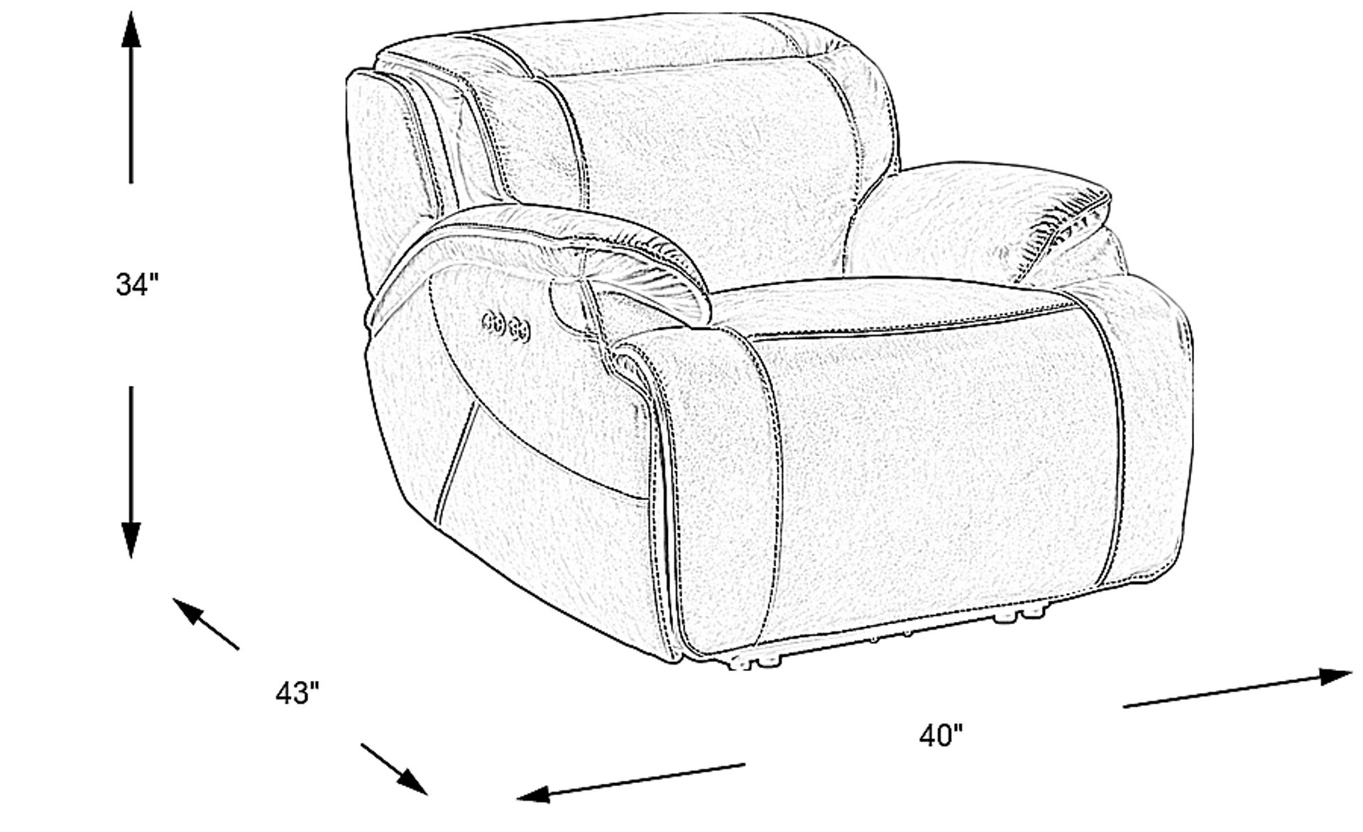 Dimension Image. Please refer to the Dimension Tab on this page for dimension details.