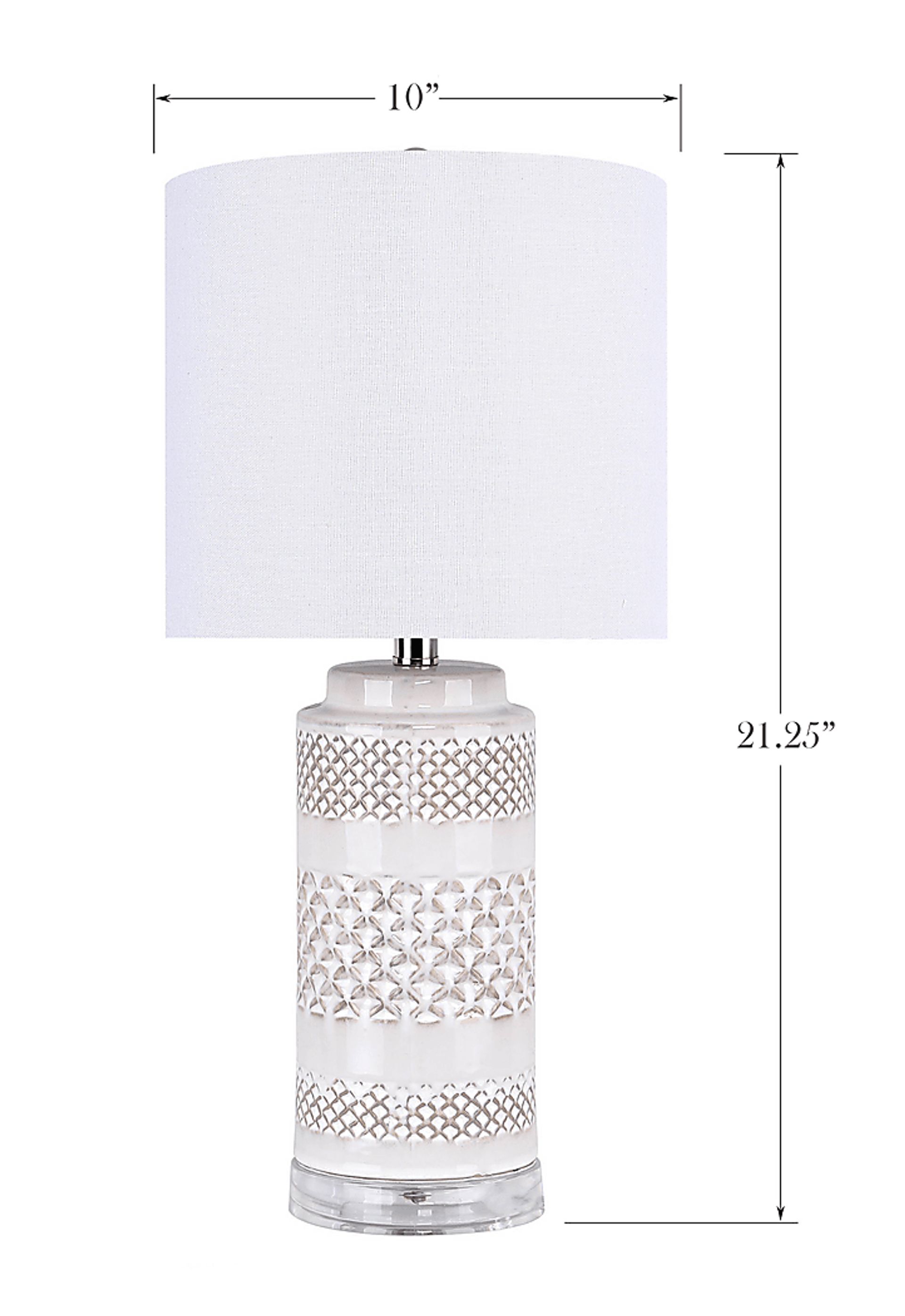 Livette Cave White Lamp, Set of 2 - Image 7