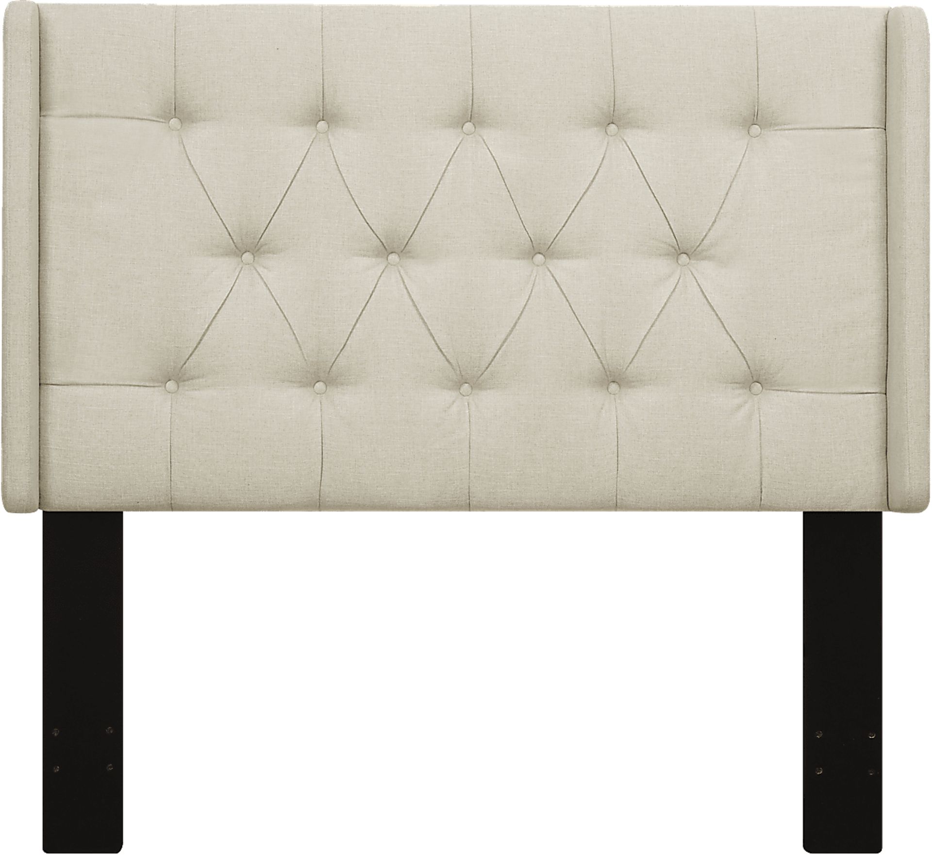 Livia Beige King Upholstered Headboard - Image 2