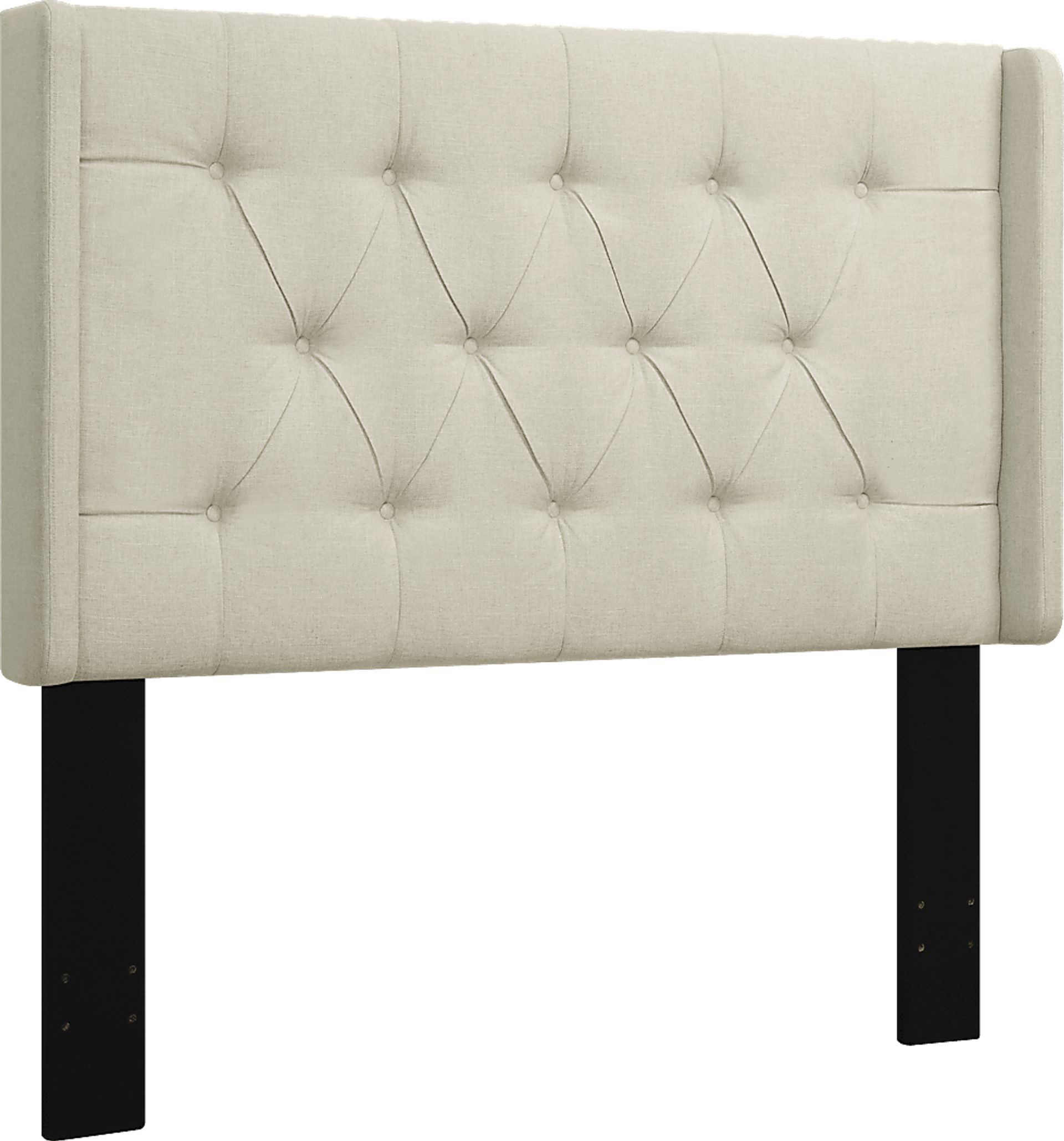 Livia Beige King Upholstered Headboard - Image 3