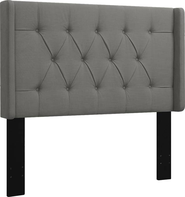 Livia Dove Gray Full/Queen Upholstered Headboard - Thumbnail - Image 3