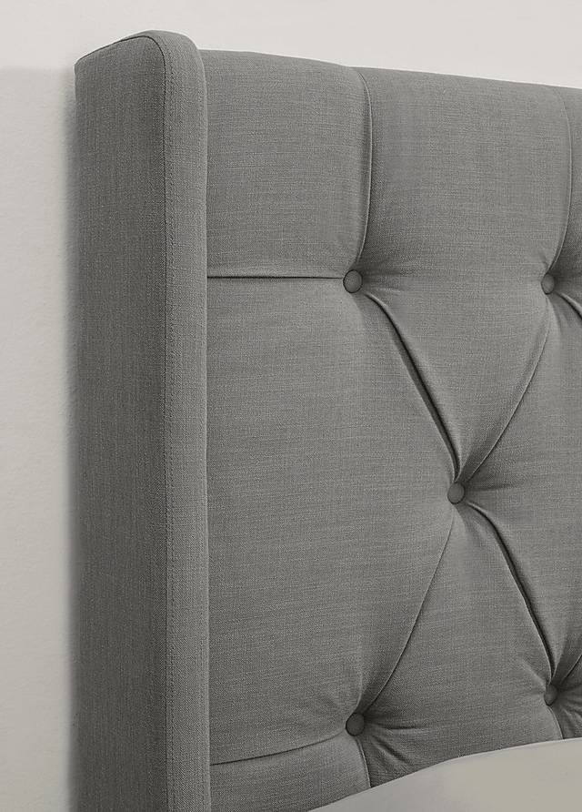 Livia Dove Gray Full/Queen Upholstered Headboard - Thumbnail - Image 4