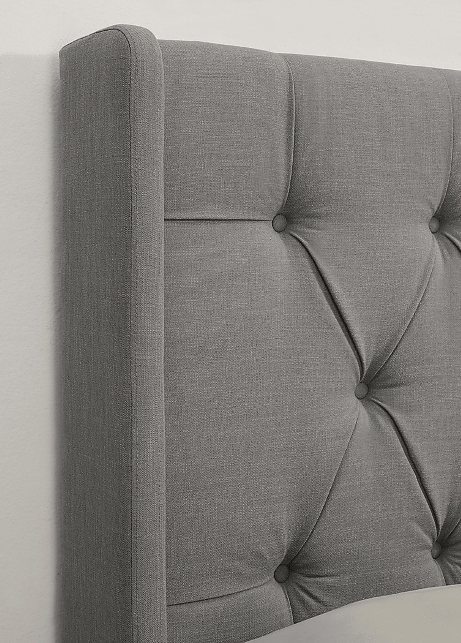 Livia Dove Gray Full/Queen Upholstered Headboard - Image 4