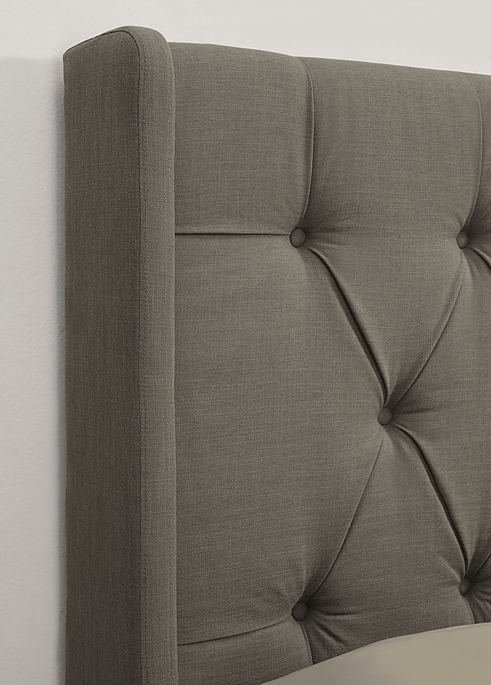 Livia Taupe King Upholstered Headboard - Image 2