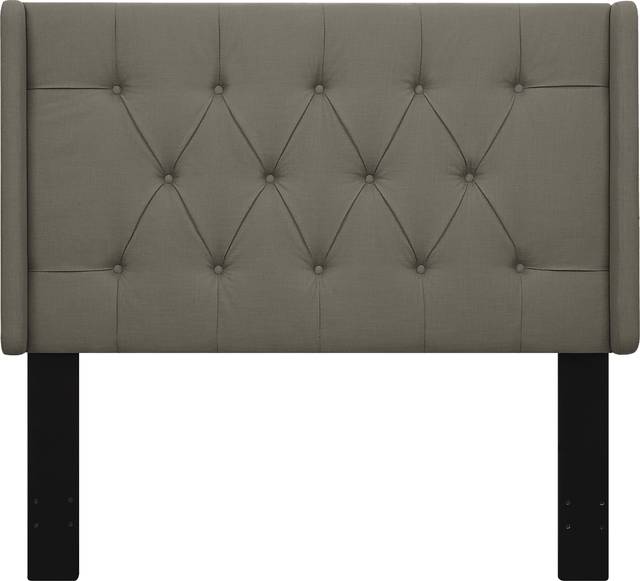 Livia Taupe King Upholstered Headboard - Thumbnail - Image 4