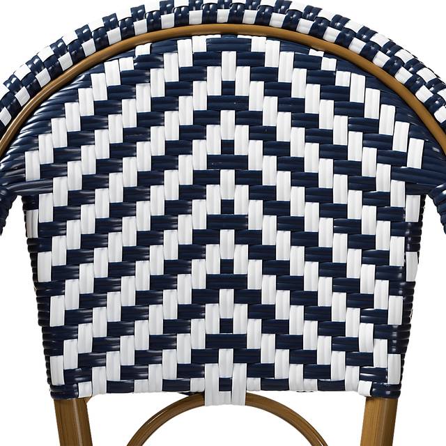 Livini Blue Bar Height Stool - Thumbnail - Image 4
