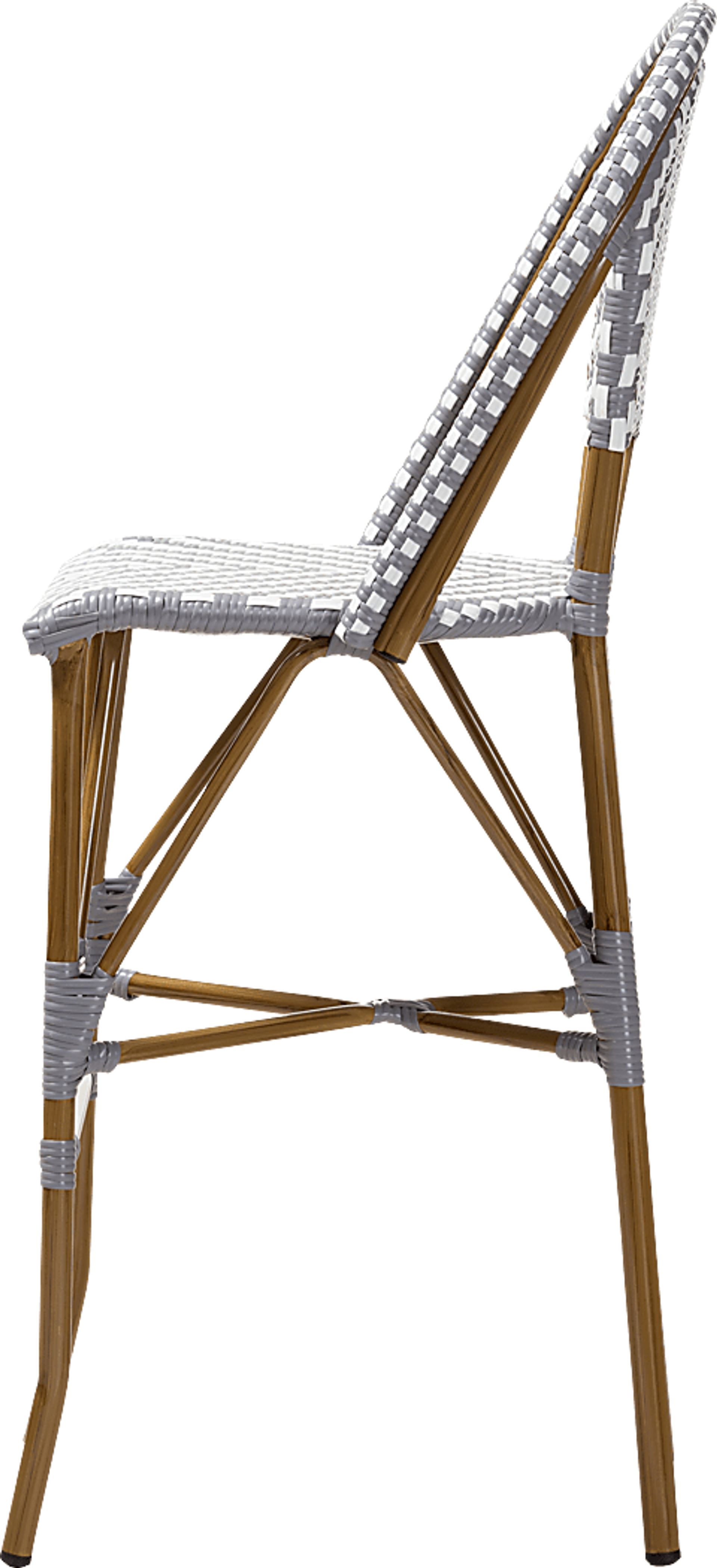 Livini Gray Bar Height Stool - Image 3