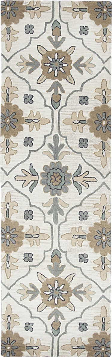 Livith Taupe 2'6 x 8' Runner Rug