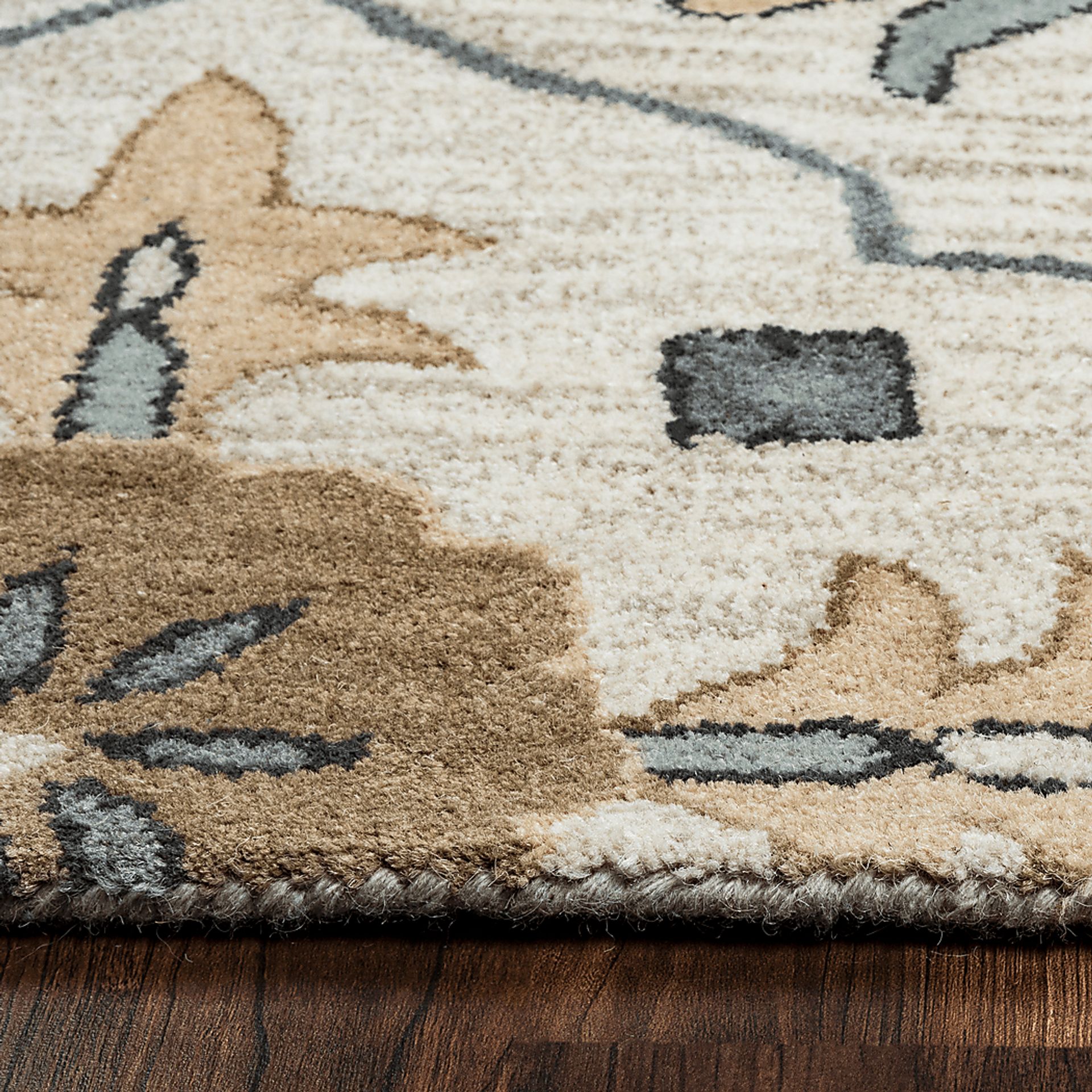 Livith Taupe 5' x 8' Rug - Image 3