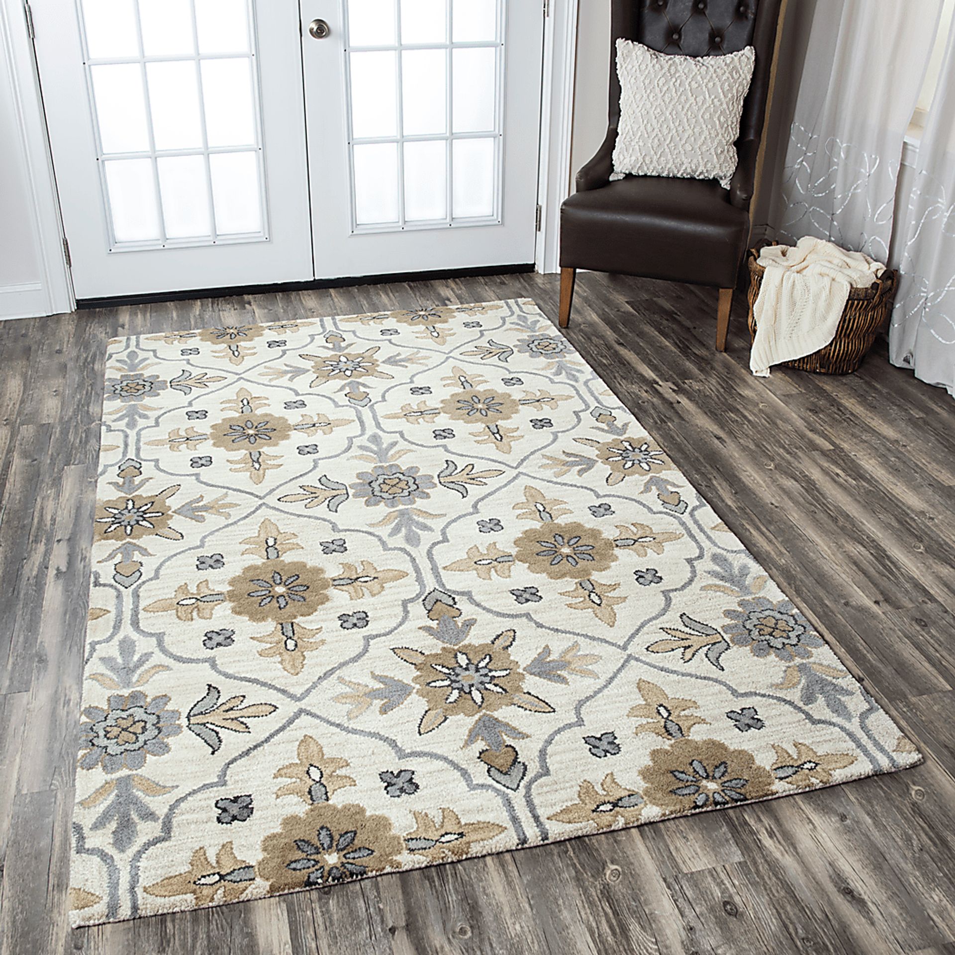 Livith Taupe 5' x 8' Rug - Image 5