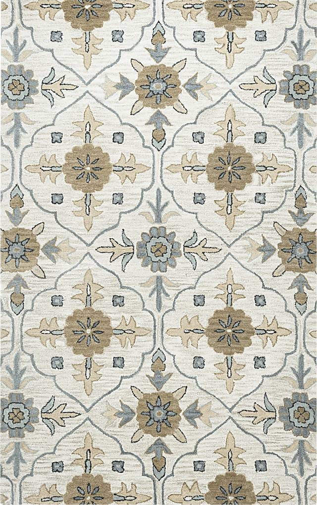Livith Taupe 8' x 10' Rug - Thumbnail - Image 1