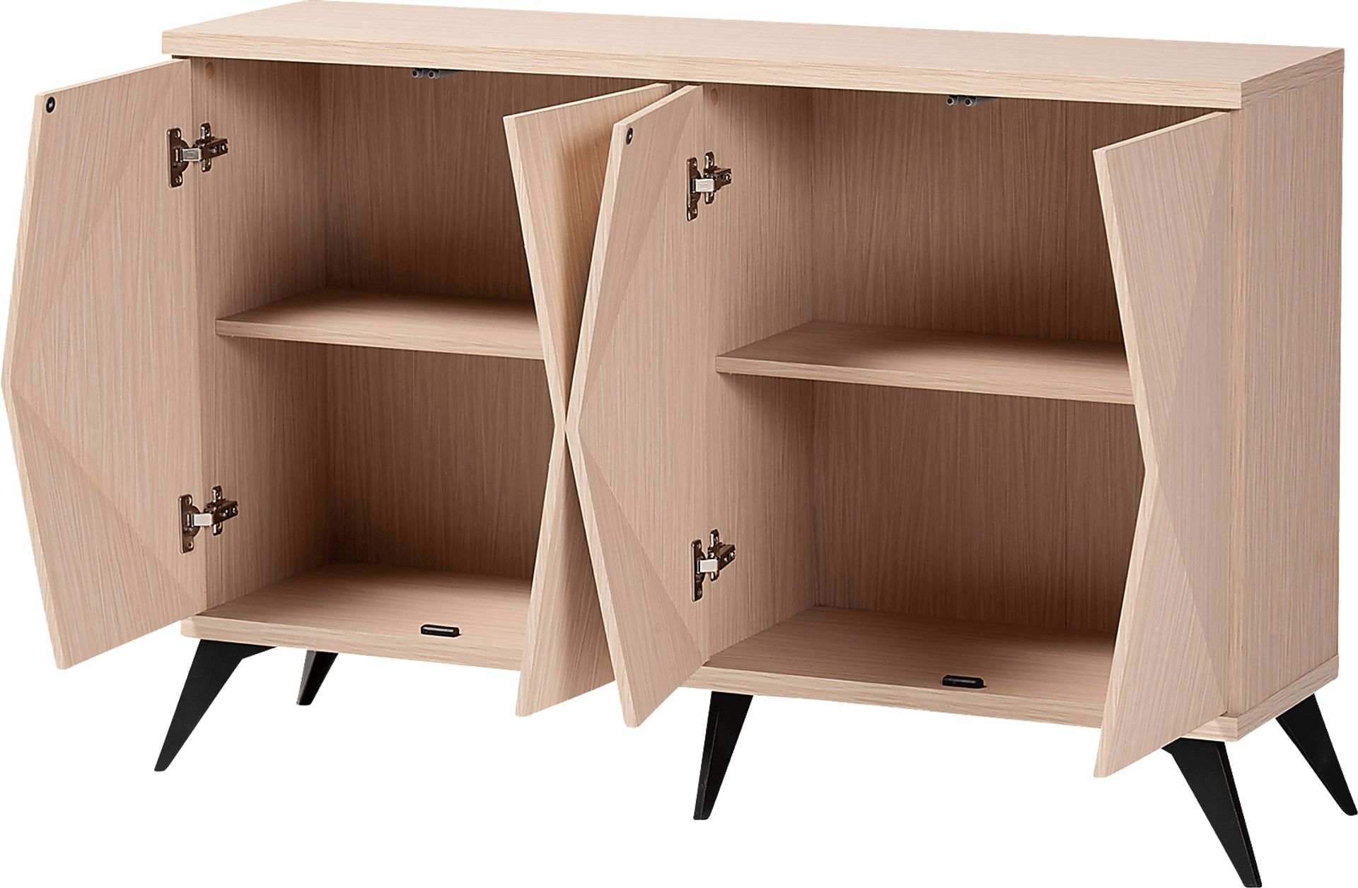 Livius Light Brown 4-Door Sideboard - Image 3