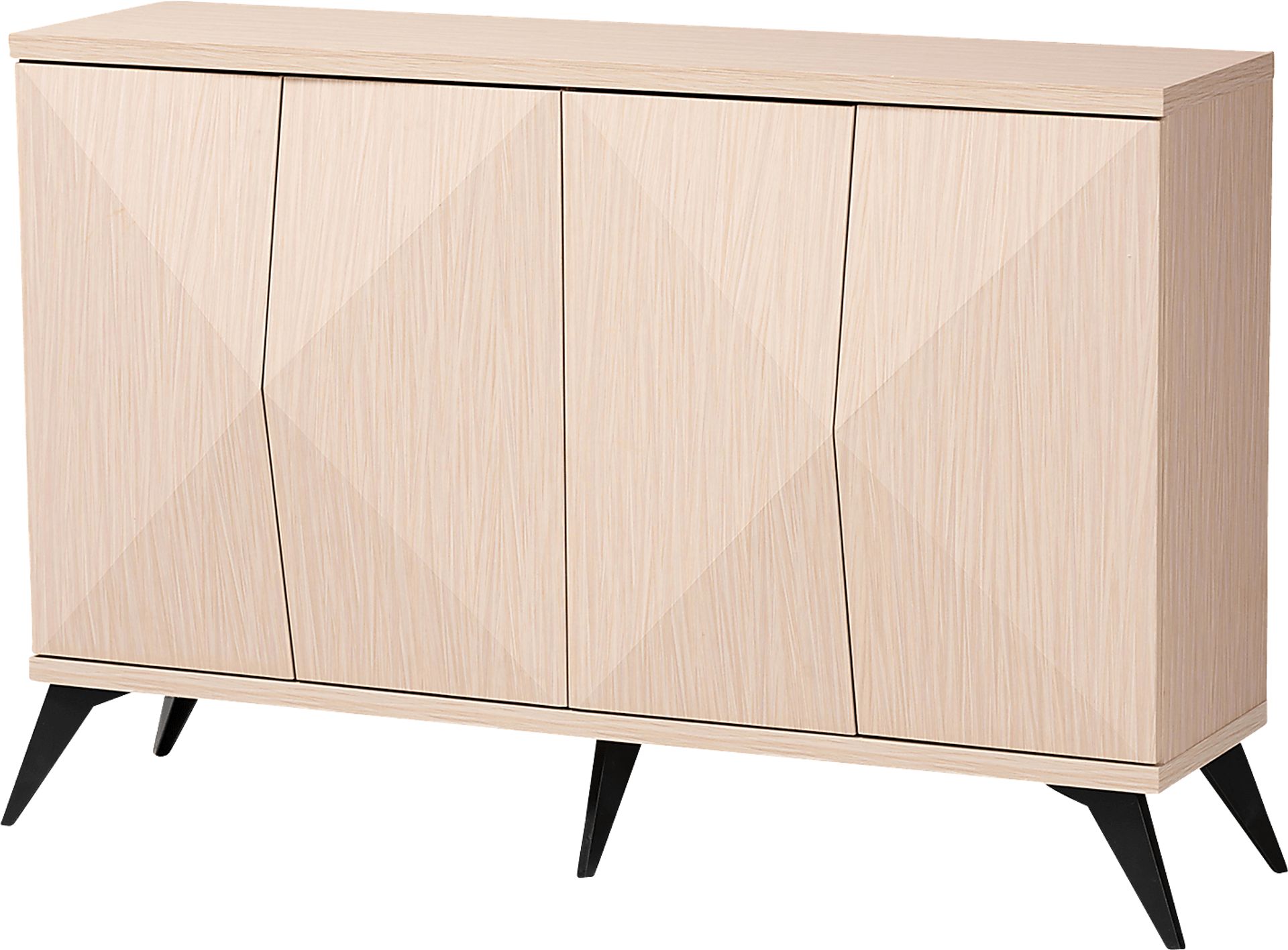 Livius Light Brown 4-Door Sideboard - Image 1