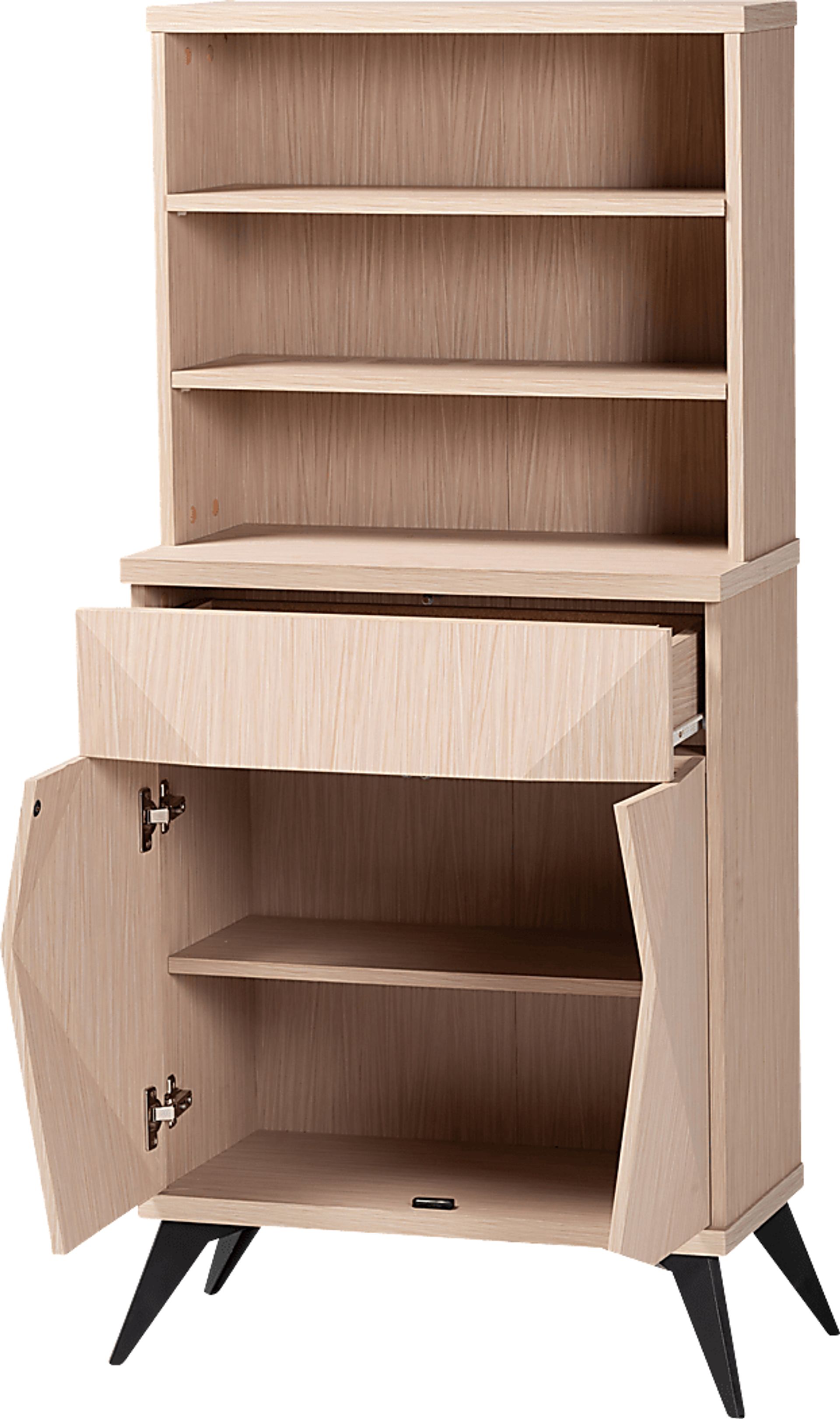Livius Light Brown China Cabinet - Image 3