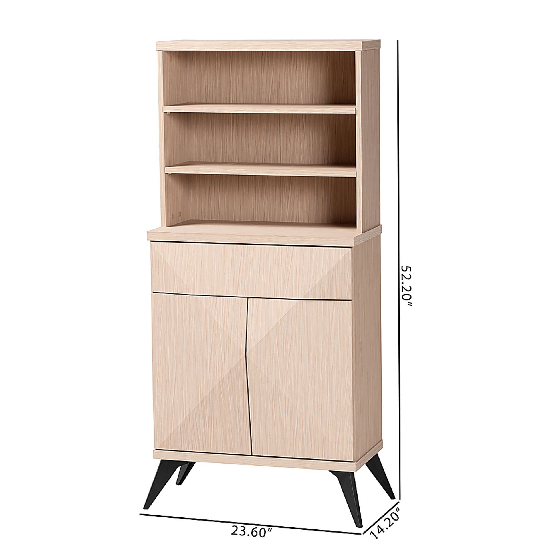 Livius Light Brown China Cabinet - Image 9