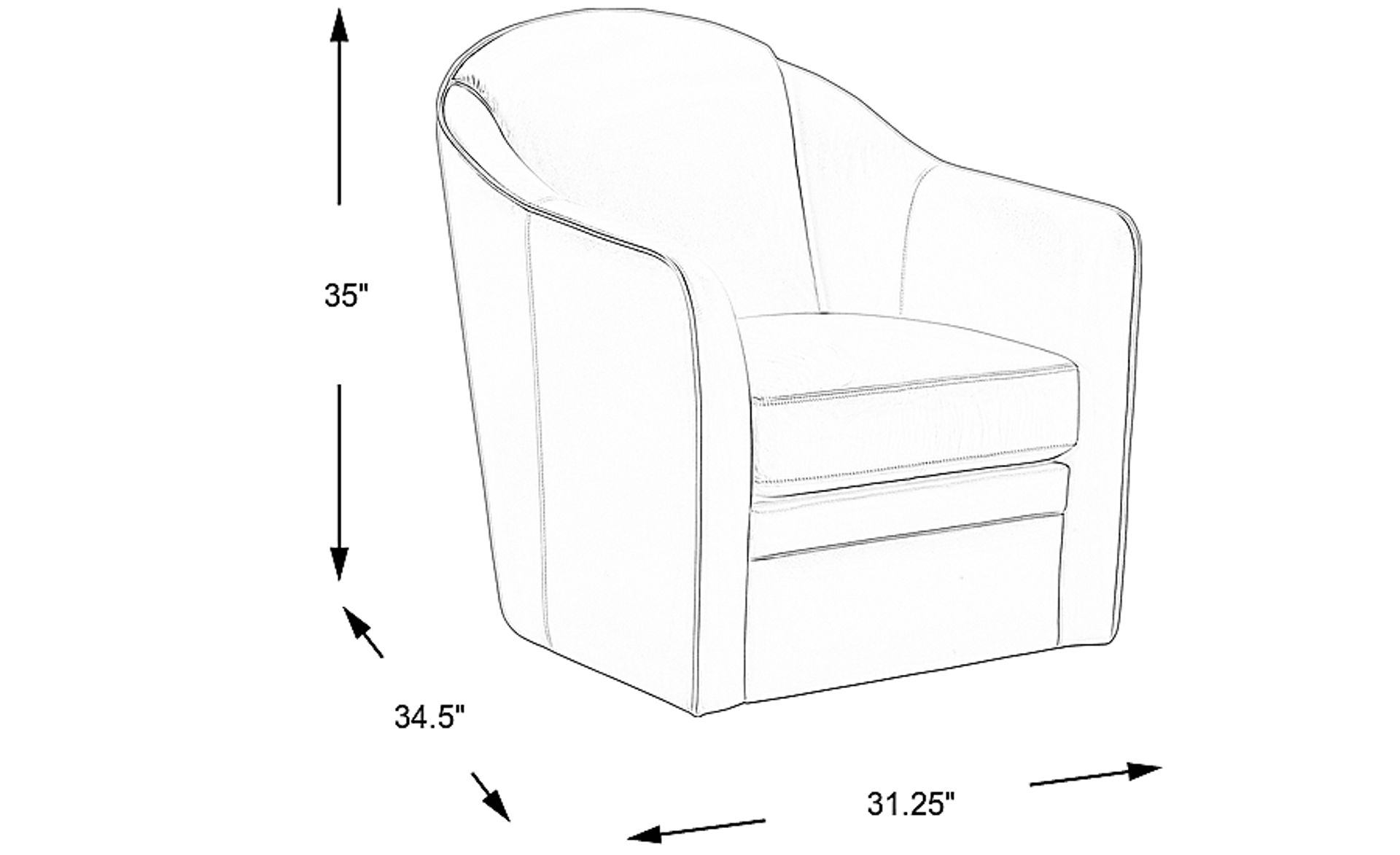 Dimension Image. Please refer to the Dimension Tab on this page for dimension details.