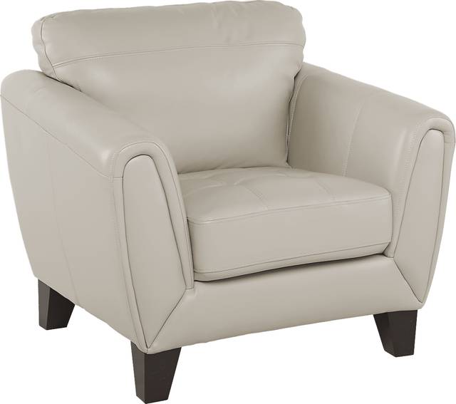 Livorno Beige Leather 3 Pc Living Room - Thumbnail - Image 4