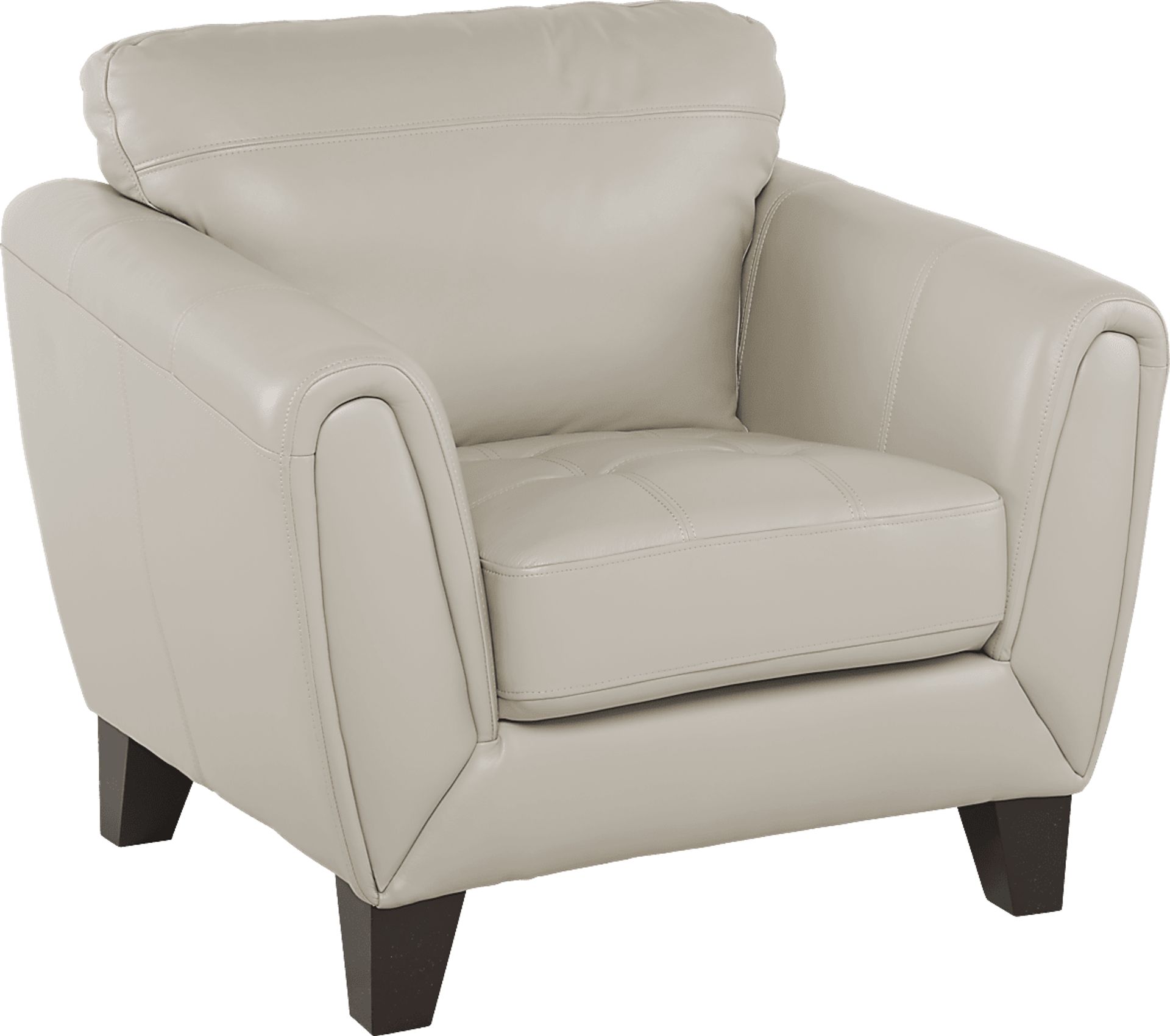 Livorno Beige Leather 3 Pc Living Room - Image 4