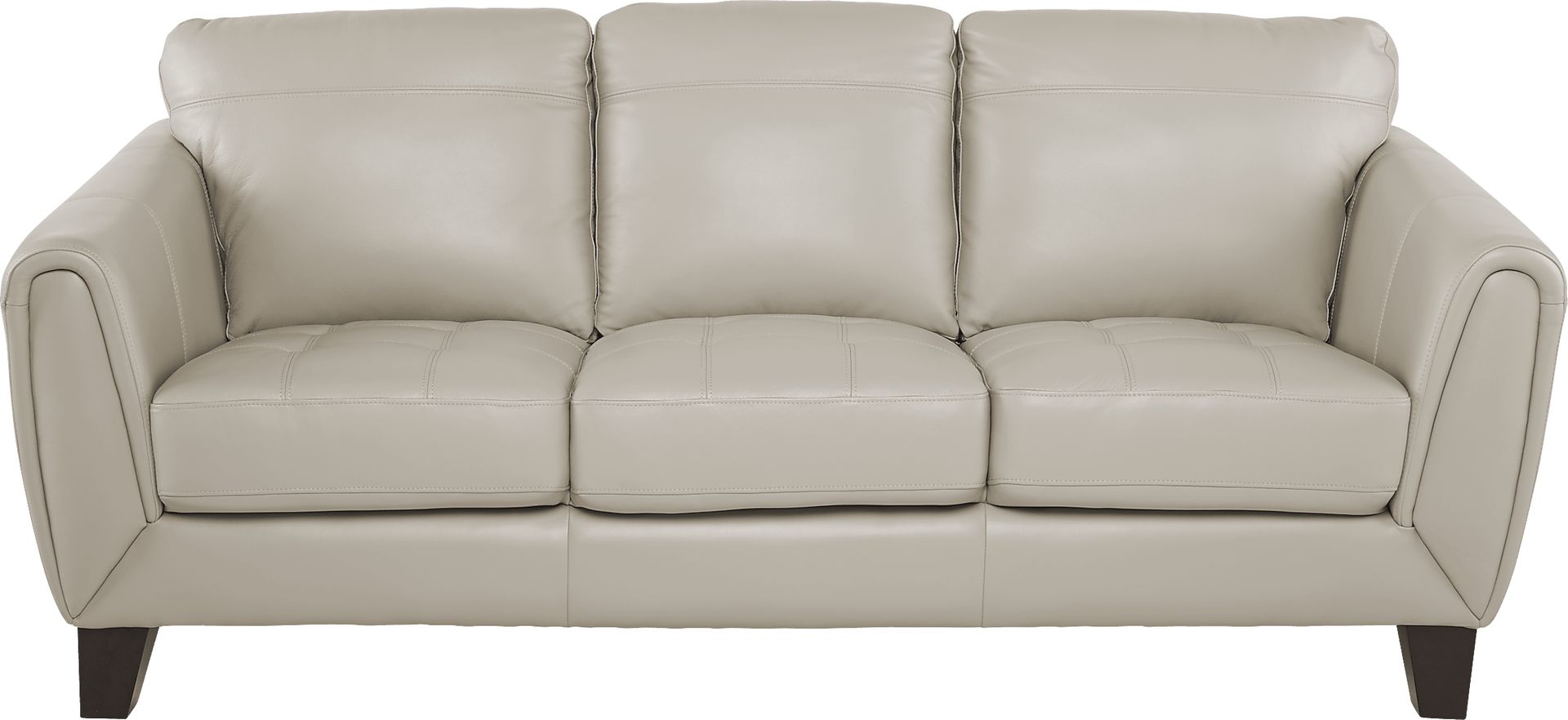 Livorno Beige Leather 3 Pc Living Room - Image 2