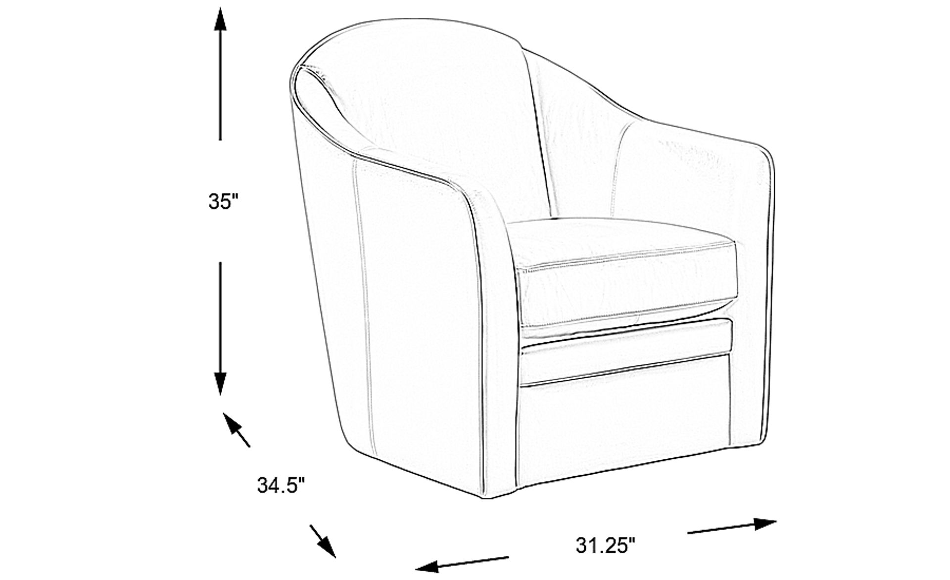 Dimension Image. Please refer to the Dimension Tab on this page for dimension details.