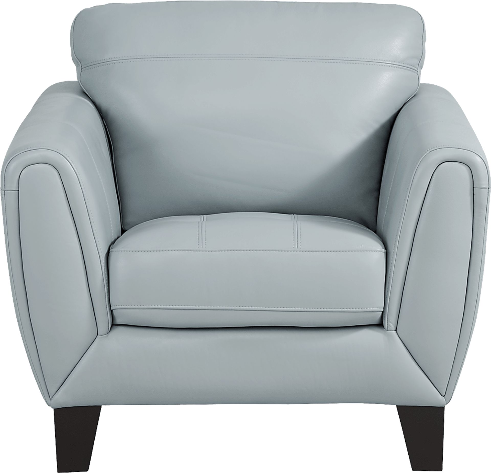 Livorno Lane Aqua Leather Chair - Image 2