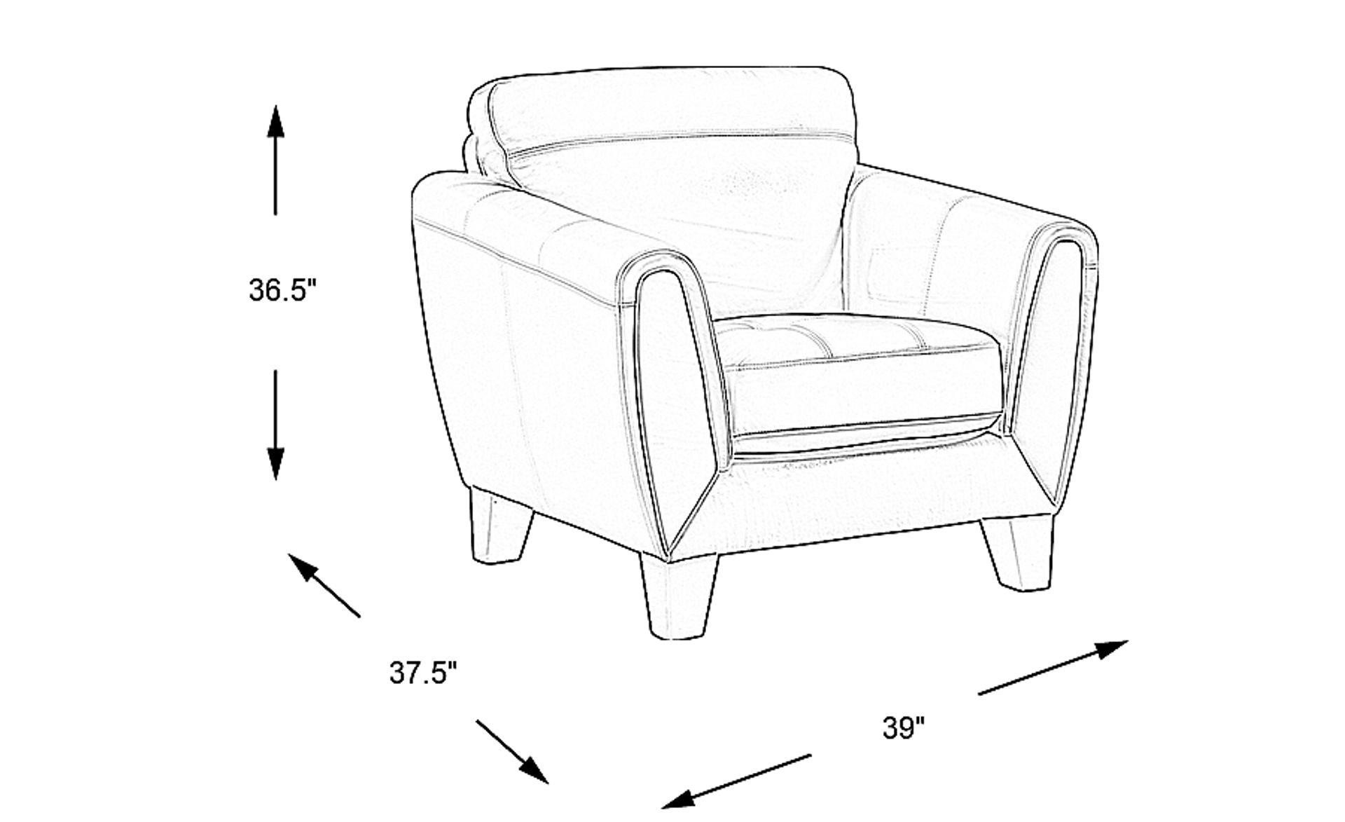 Dimension Image. Please refer to the Dimension Tab on this page for dimension details.