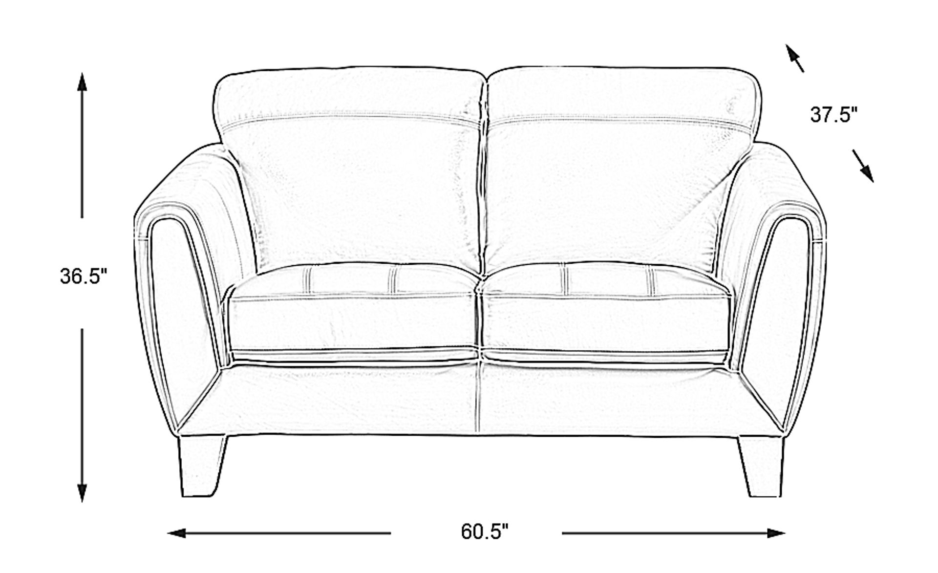 Dimension Image. Please refer to the Dimension Tab on this page for dimension details.
