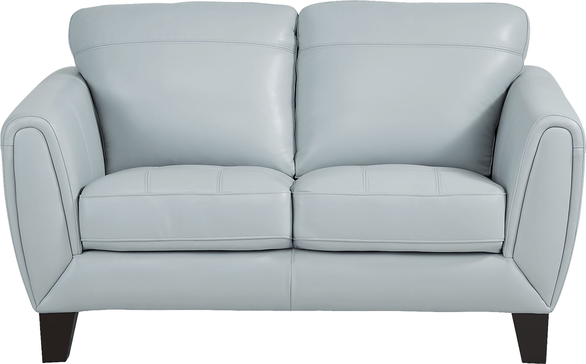 Livorno Lane Aqua Leather 6 Pc Living Room - Image 3