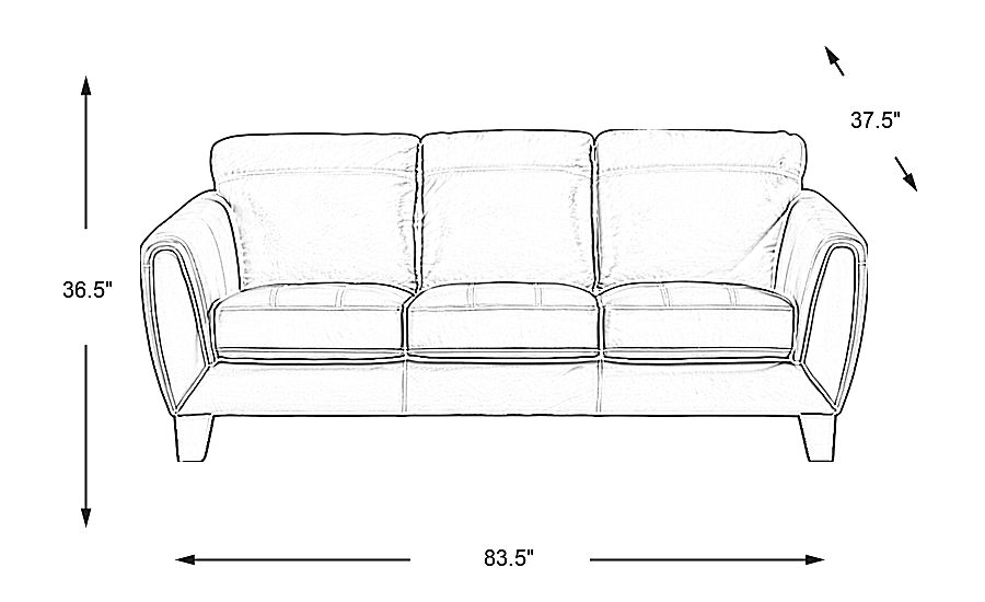 Livorno Lane Aqua Leather Sofa Rooms To Go