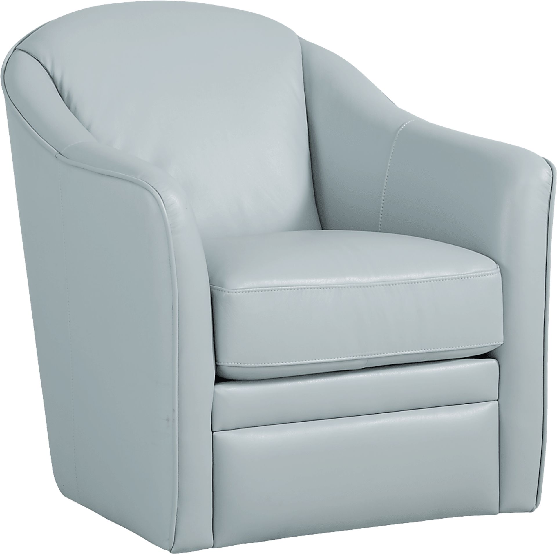 Livorno Lane Aqua Leather 8 Pc Living Room - Image 5