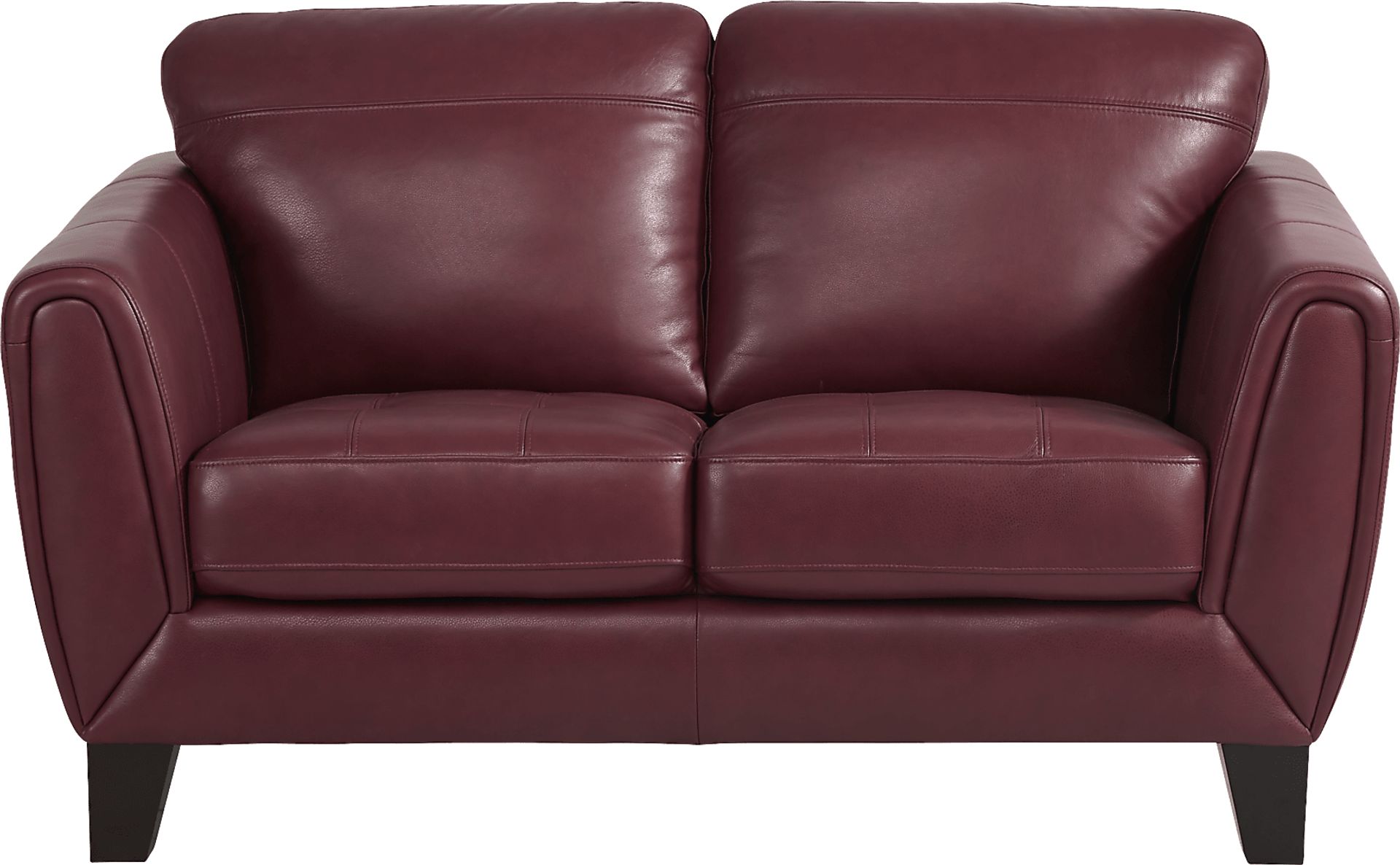 Livorno Lane Red Leather 2 Pc Living Room - Image 3