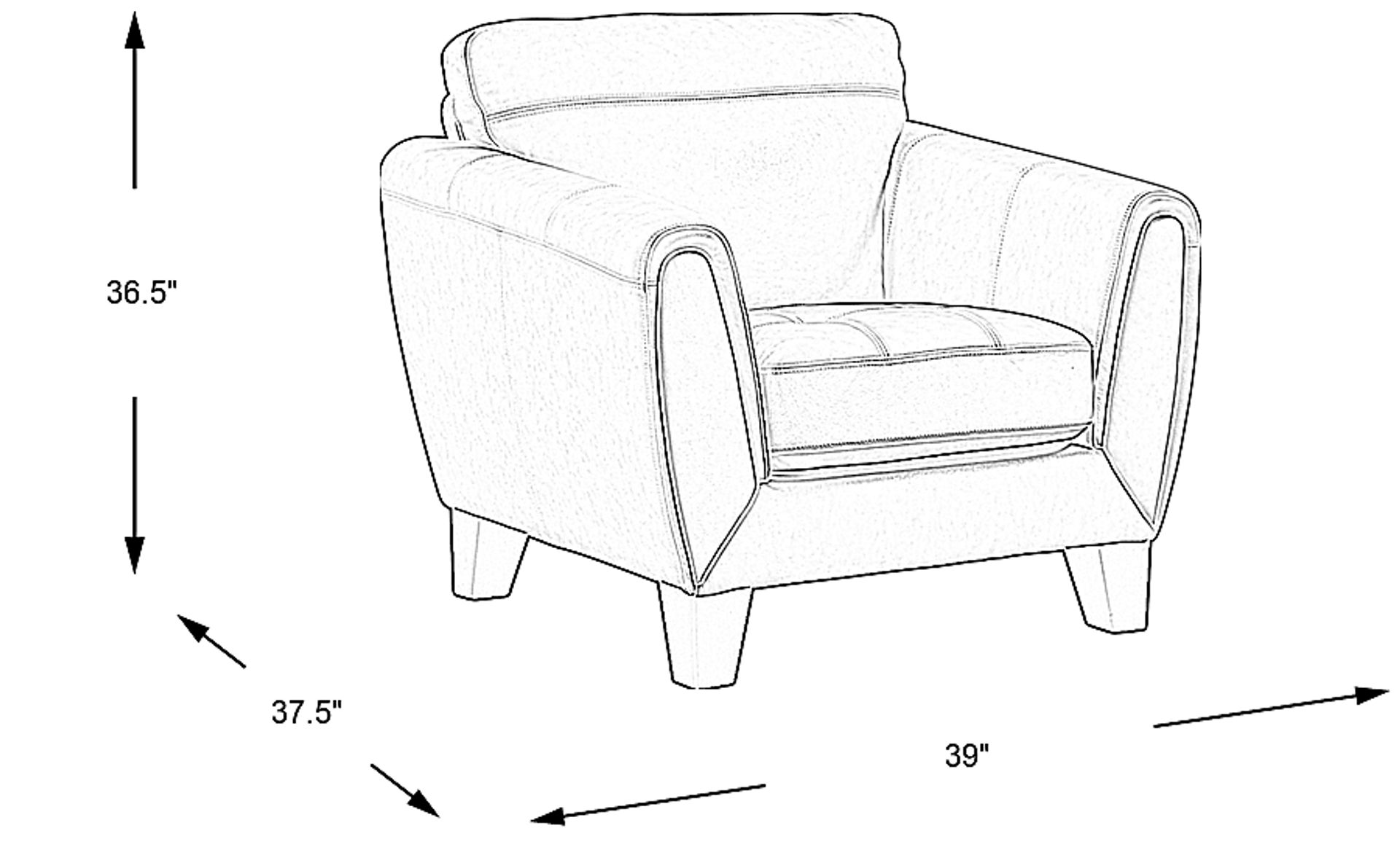 Dimension Image. Please refer to the Dimension Tab on this page for dimension details.