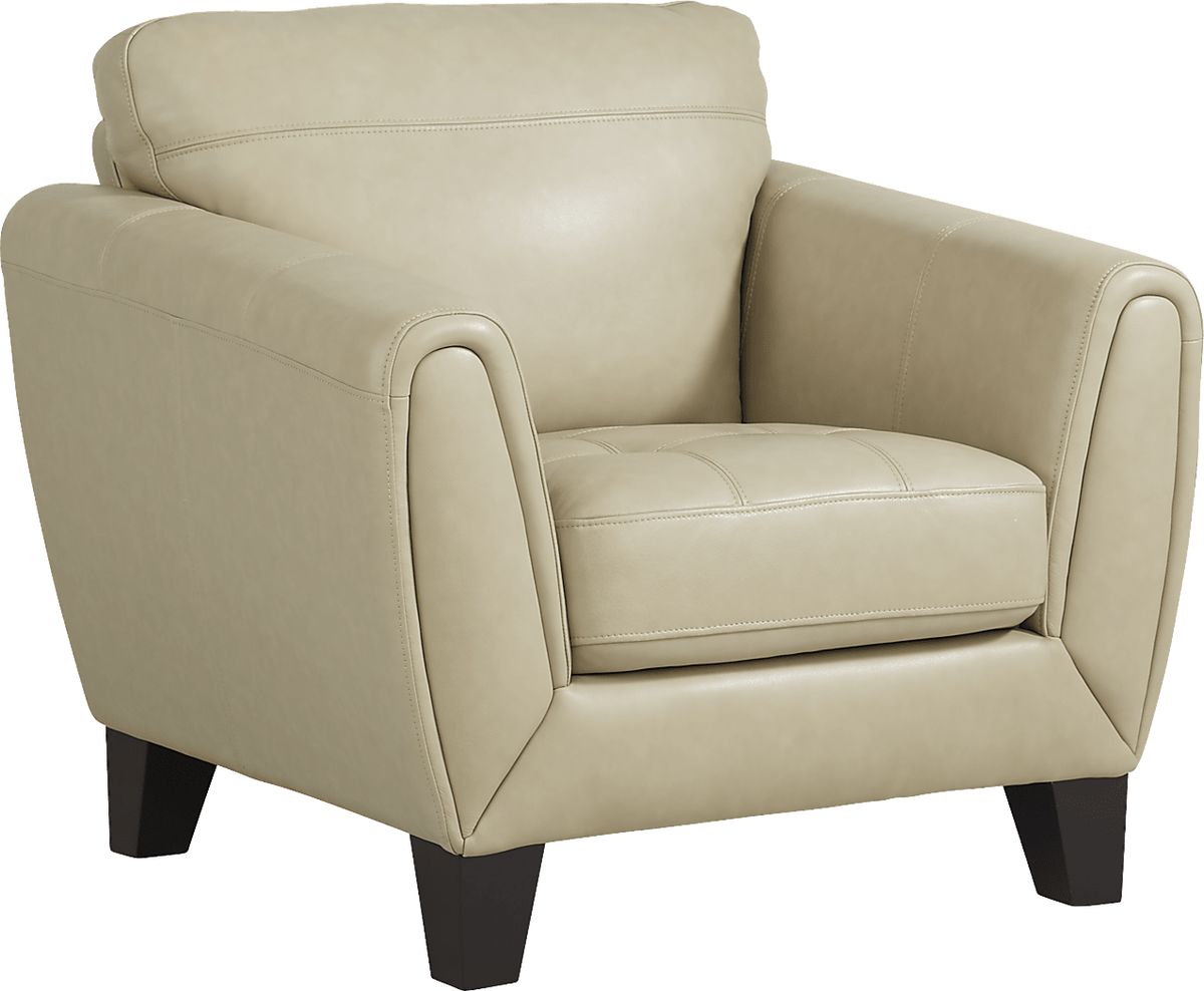 Livorno Lane 8 Pc Stone Beige Leather Living Room Set With Sofa ...