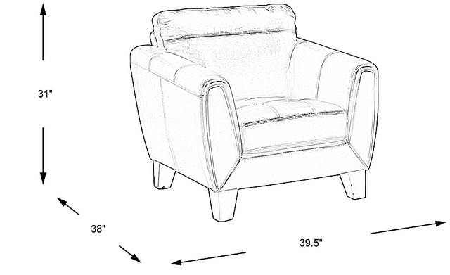 Dimension Image. Please refer to the Dimension Tab on this page for dimension details.