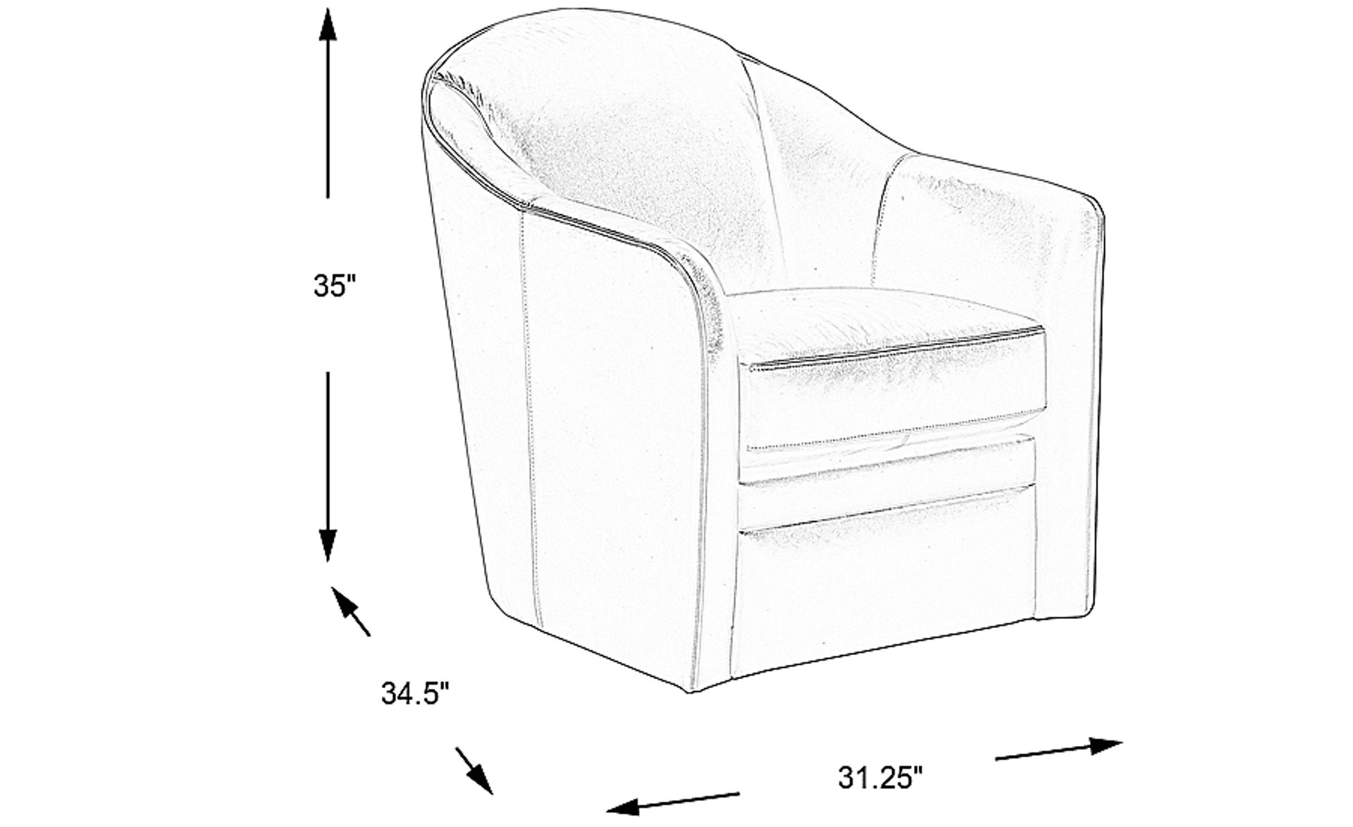 Dimension Image. Please refer to the Dimension Tab on this page for dimension details.