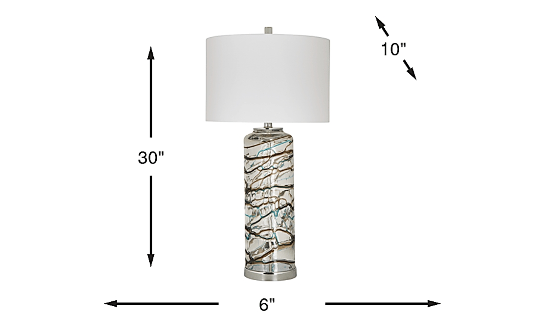 Lizela Silver Lamp
