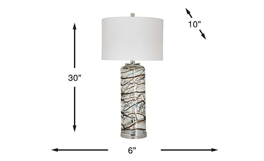 Lizela Silver Lamp
