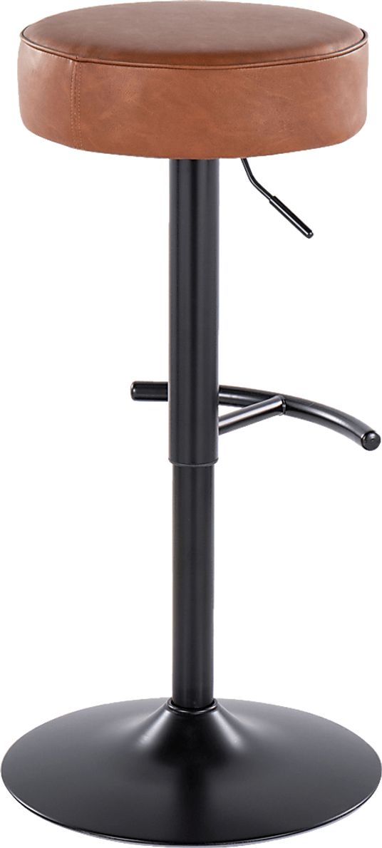 Lizlynn I Camel Adjustable Barstool, Set of 2