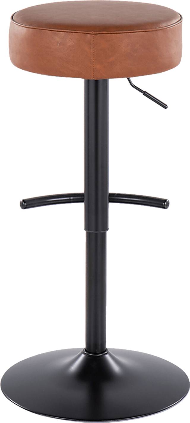 Lizlynn I Camel Adjustable Barstool, Set of 2 - Thumbnail - Image 5